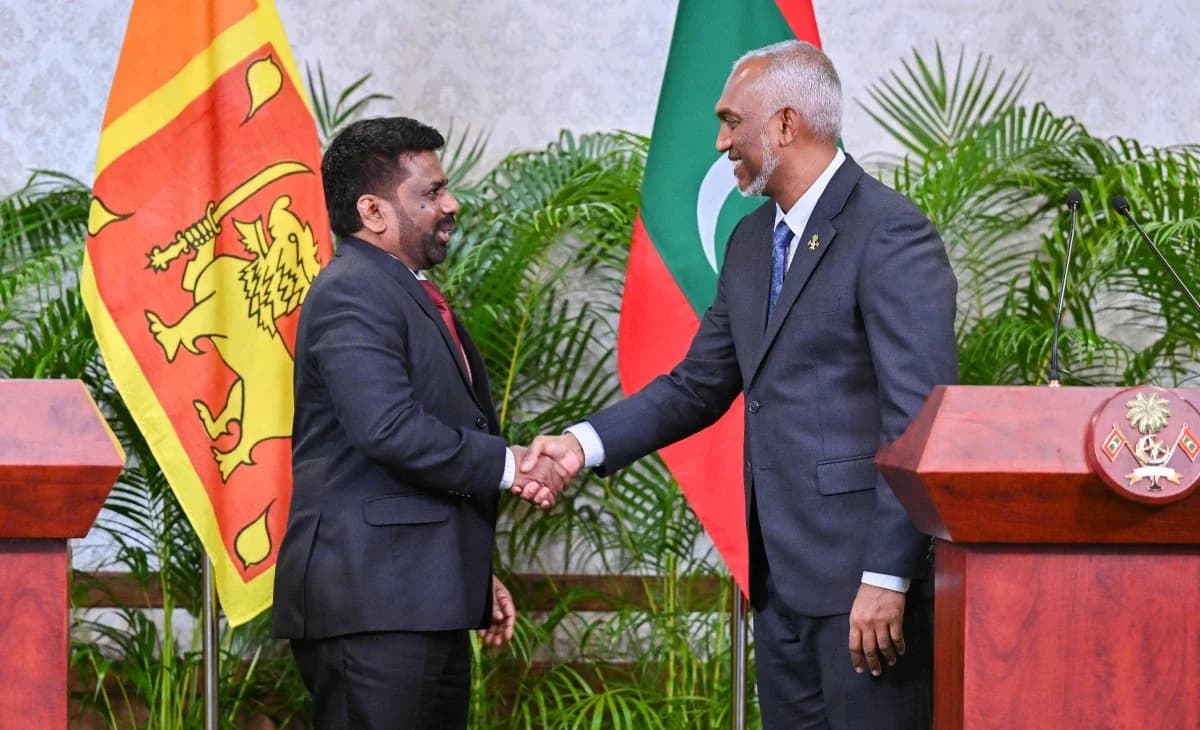 President Dr Mohamed Muizzu and President of Sri Lanka Anura Kumara Dissanayaka